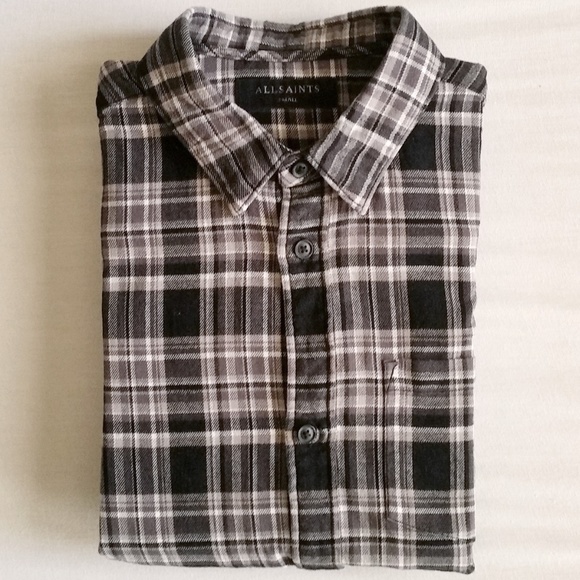 All Saints Other - All Saints Flannel Plaid Button Down Shirt